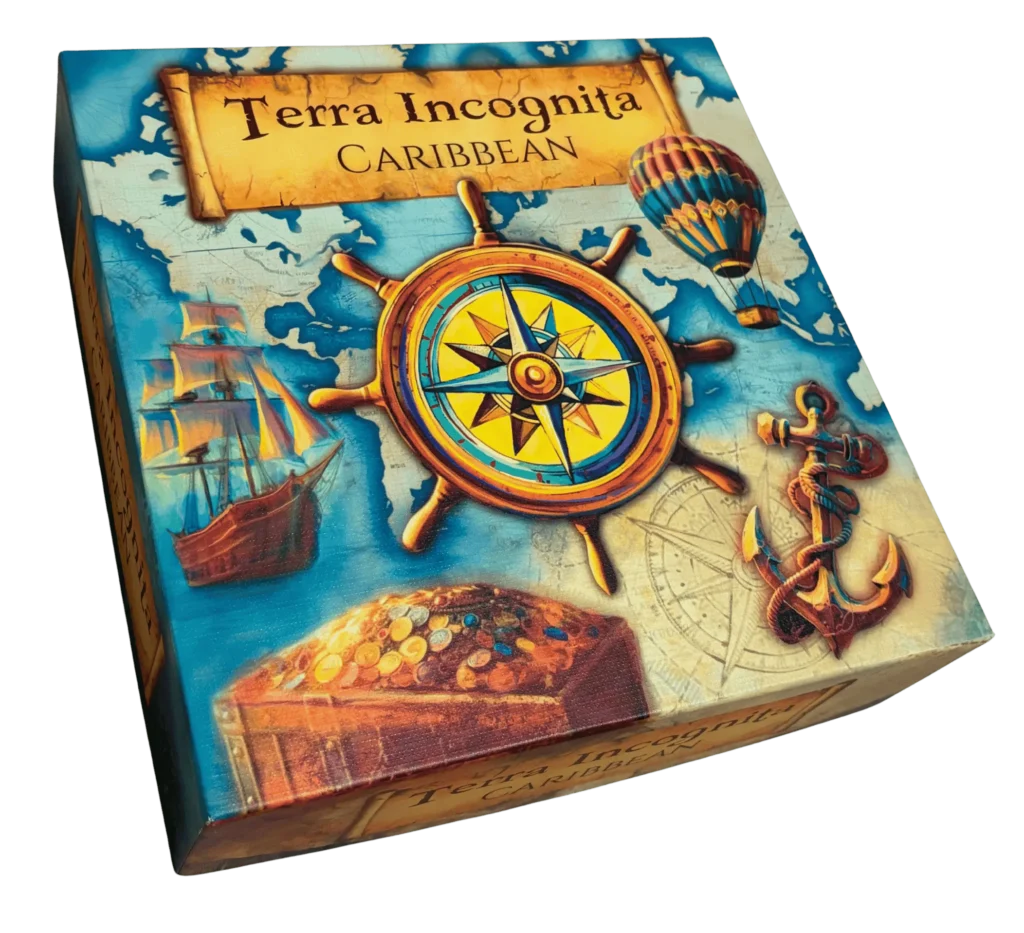 Terra Incognita Caribbean board game box